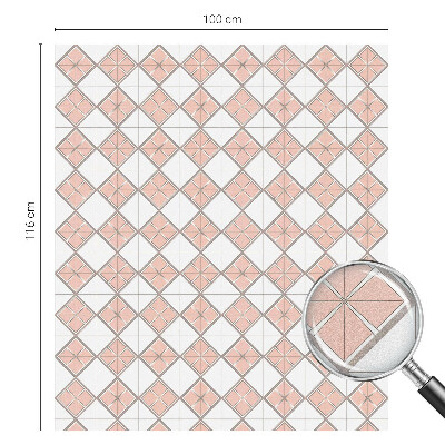 Neprůhledná fólie na sklo dveří Geometrické kosočtverce