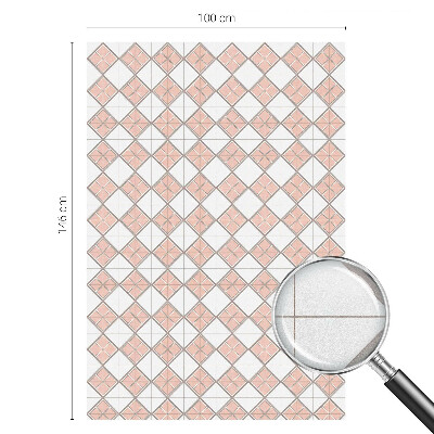 Neprůhledná fólie na sklo dveří Geometrické kosočtverce