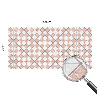 Neprůhledná fólie na sklo dveří Geometrické kosočtverce