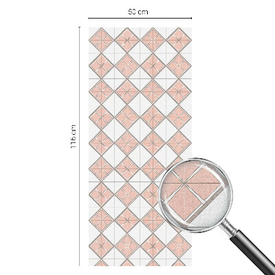 Neprůhledná fólie na sklo dveří Geometrické kosočtverce