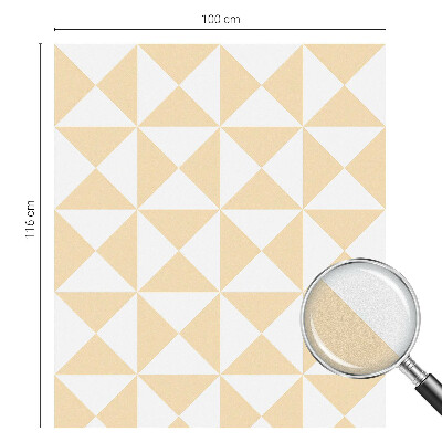 Zatmavovací fólie na okna Geometrické trojúhelníky