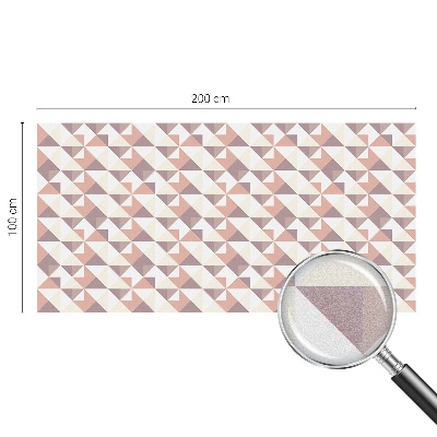 Dekorativní mléčná fólie na sklo Moderní trojúhelníky