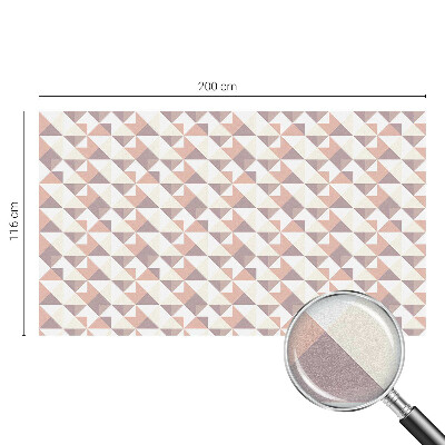 Dekorativní mléčná fólie na sklo Moderní trojúhelníky