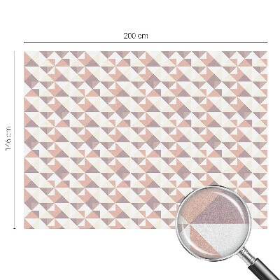 Dekorativní mléčná fólie na sklo Moderní trojúhelníky