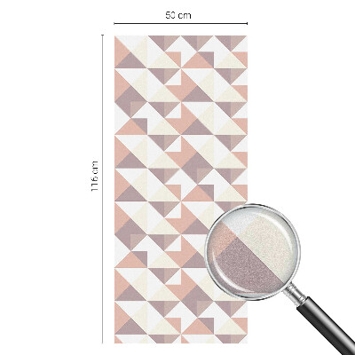 Dekorativní mléčná fólie na sklo Moderní trojúhelníky