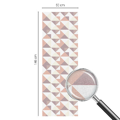 Dekorativní mléčná fólie na sklo Moderní trojúhelníky