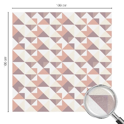 Dekorativní mléčná fólie na sklo Moderní trojúhelníky