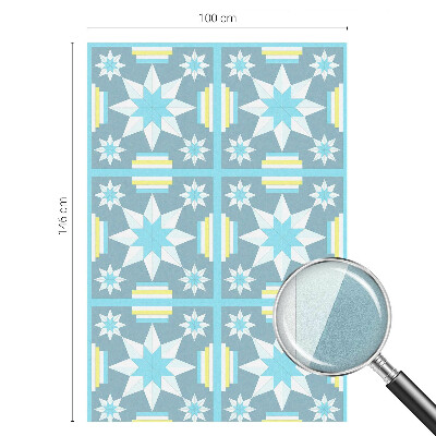 Privátní fólie na okno vitráž Hvězdný vzor