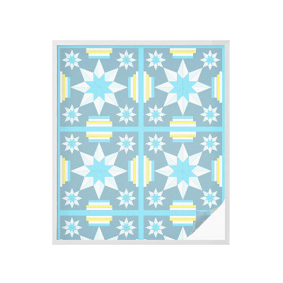 Privátní fólie na okno vitráž Hvězdný vzor