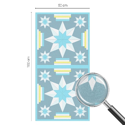 Privátní fólie na okno vitráž Hvězdný vzor