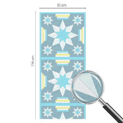 Privátní fólie na okno vitráž Hvězdný vzor