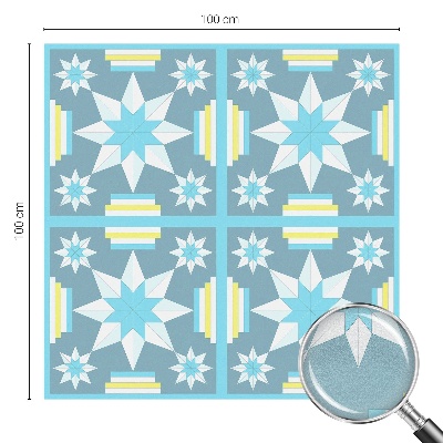 Privátní fólie na okno vitráž Hvězdný vzor