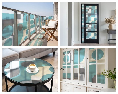 Protisluneční fólie na okna Geometrické vzory