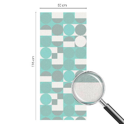 Neprůhledná fólie na sklo dveří Geometrické tvary