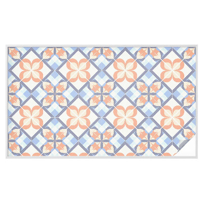 Dekorativní mléčná fólie na sklo Květinový vzor