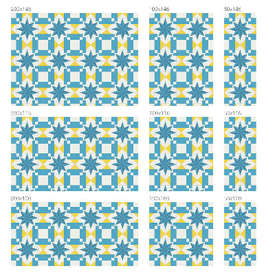 Privátní fólie na okno vitráž Modré hvězdy