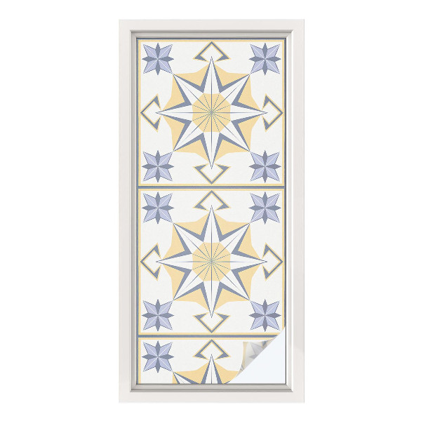 Zatmavovací fólie na okna Geometrické hvězdy