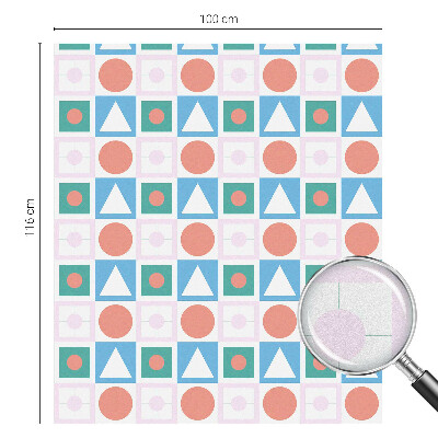 Dekorativní mléčná fólie na sklo Abstraktní vzory