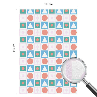 Dekorativní mléčná fólie na sklo Abstraktní vzory