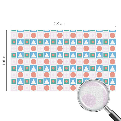 Dekorativní mléčná fólie na sklo Abstraktní vzory