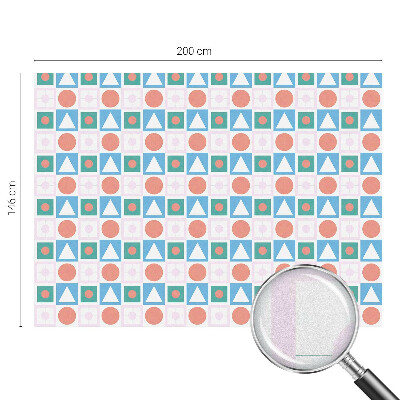 Dekorativní mléčná fólie na sklo Abstraktní vzory