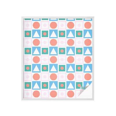 Dekorativní mléčná fólie na sklo Abstraktní vzory