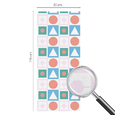Dekorativní mléčná fólie na sklo Abstraktní vzory