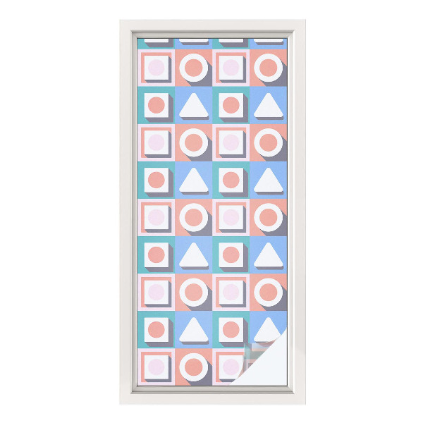 Neprůhledná fólie na sklo dveří Geometrické vzory