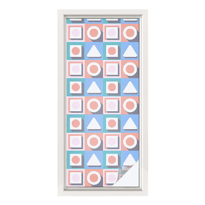 Neprůhledná fólie na sklo dveří Geometrické vzory