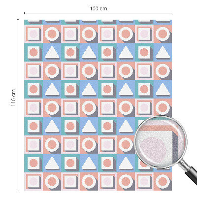 Neprůhledná fólie na sklo dveří Geometrické vzory
