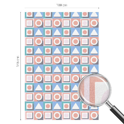 Neprůhledná fólie na sklo dveří Geometrické vzory