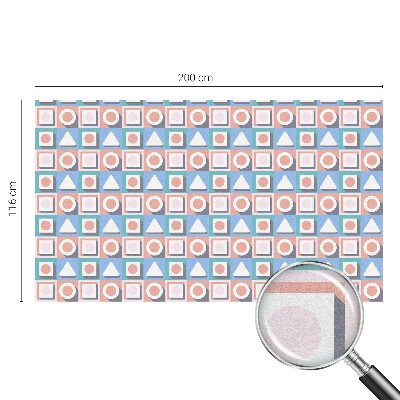 Neprůhledná fólie na sklo dveří Geometrické vzory