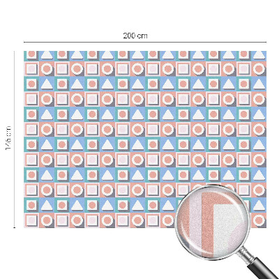 Neprůhledná fólie na sklo dveří Geometrické vzory