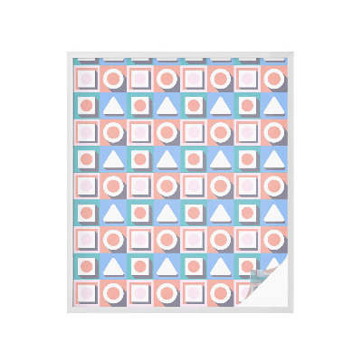 Neprůhledná fólie na sklo dveří Geometrické vzory