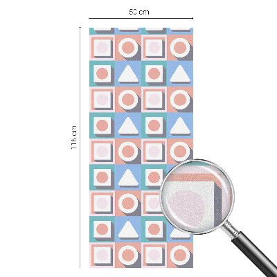Neprůhledná fólie na sklo dveří Geometrické vzory