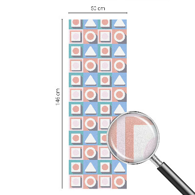 Neprůhledná fólie na sklo dveří Geometrické vzory