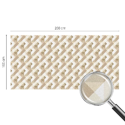 Dekorativní mléčná fólie na sklo Trojúhelníkové vzory