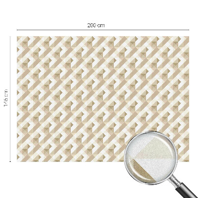 Dekorativní mléčná fólie na sklo Trojúhelníkové vzory