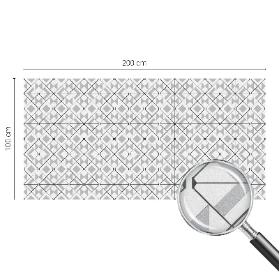 Privátní fólie na okno vitráž Geometrické vzory