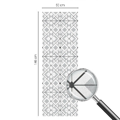 Privátní fólie na okno vitráž Geometrické vzory