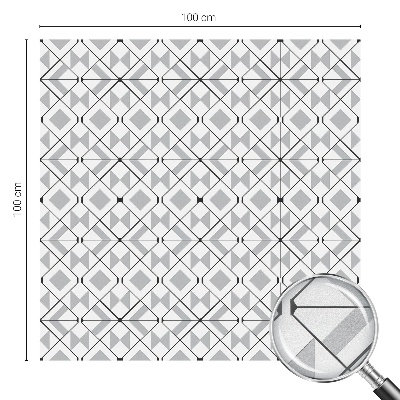 Privátní fólie na okno vitráž Geometrické vzory