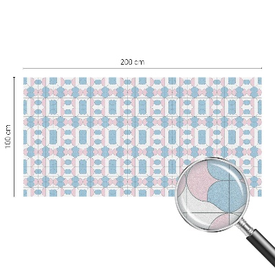 Dekorativní mléčná fólie na sklo Pastelové vzory