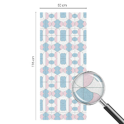 Dekorativní mléčná fólie na sklo Pastelové vzory