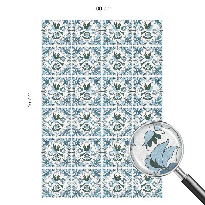 Zatmavovací fólie na okna Modré květy