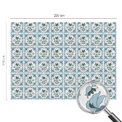 Zatmavovací fólie na okna Modré květy