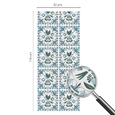 Zatmavovací fólie na okna Modré květy