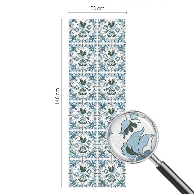 Zatmavovací fólie na okna Modré květy