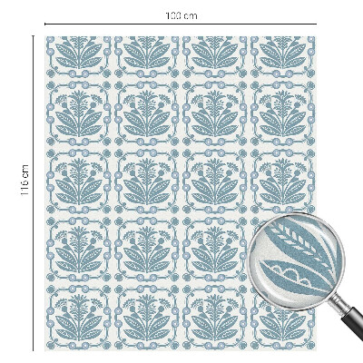 Neprůhledná fólie na sklo dveří Květinový vzor