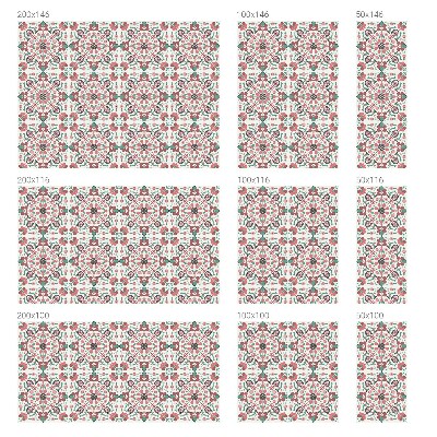 Privátní fólie na okno vitráž Květinová harmonie