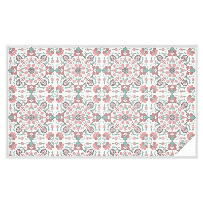 Privátní fólie na okno vitráž Květinová harmonie